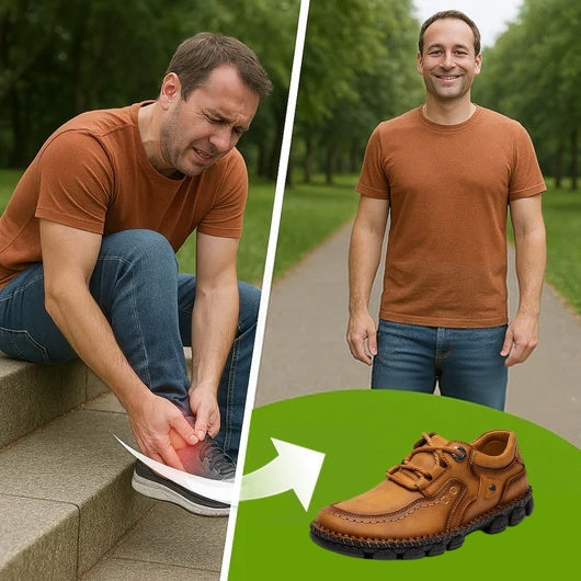 đ Sapatos ortopĂ©dicos para homem feitos em pele de bezerrođ Costurados Ă  mĂŁoâ
 Alivia as dores nos pés - Caminhada confortåvel