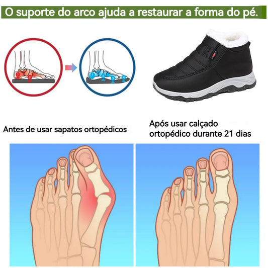 🎁Hoje, 50% de desconto - não perca! |Sapatos ortopédicos com design ergonómico - alívio da dor 👞 Deixe o inverno não ser mais frio