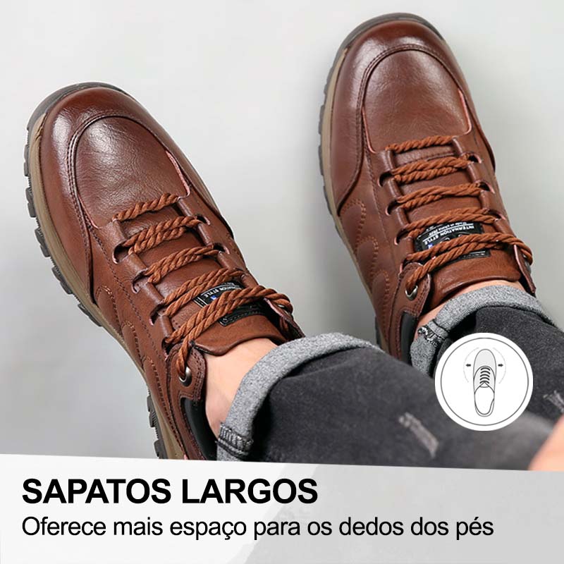 (🔥50% de desconto hoje - agarre!) Sapatos ortopédicos elegantes e premium 👞 - Design ergonómico para alívio da dor