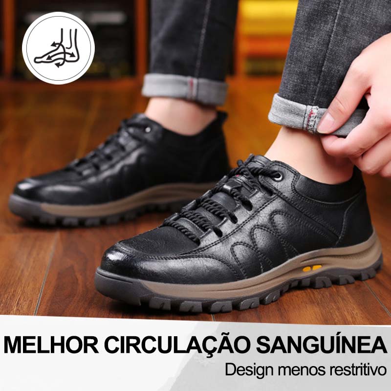 (🔥50% de desconto hoje - agarre!) Sapatos ortopédicos elegantes e premium 👞 - Design ergonómico para alívio da dor