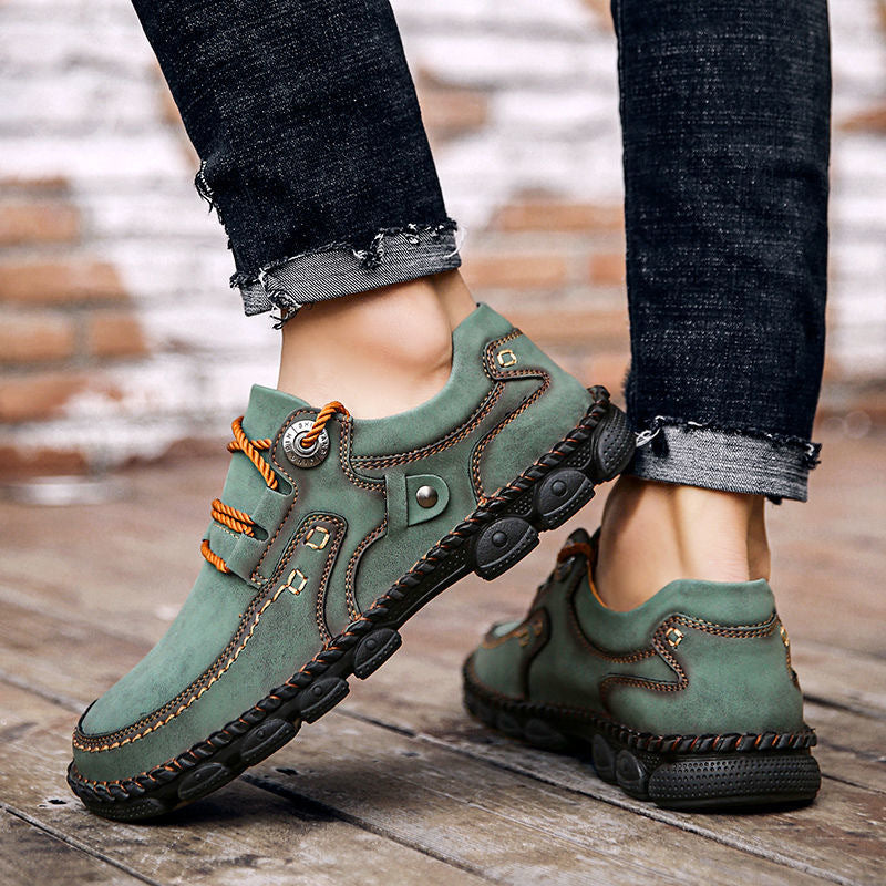đ Sapatos ortopĂ©dicos para homem feitos em pele de bezerrođ Costurados Ă  mĂŁoâ
 Alivia as dores nos pés - Caminhada confortåvel