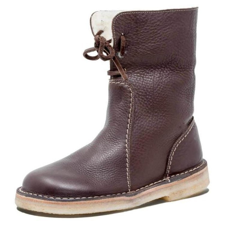 (🔥50% de desconto hoje - não perca esta oportunidade) ⏰ - Botas vintage de pele de carneiro macias e confortáveis (suporte de arco - facilita o caminhar)