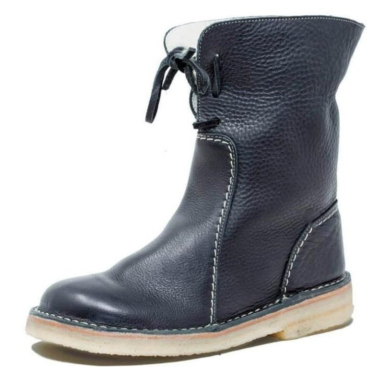(🔥50% de desconto hoje - não perca esta oportunidade) ⏰ - Botas vintage de pele de carneiro macias e confortáveis (suporte de arco - facilita o caminhar)
