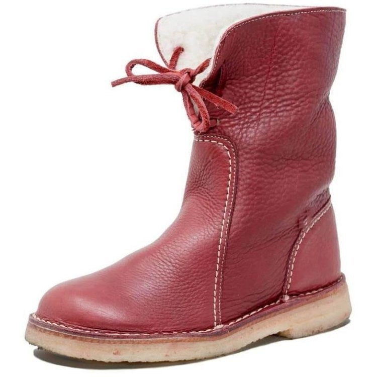 (🔥50% de desconto hoje - não perca esta oportunidade) ⏰ - Botas vintage de pele de carneiro macias e confortáveis (suporte de arco - facilita o caminhar)