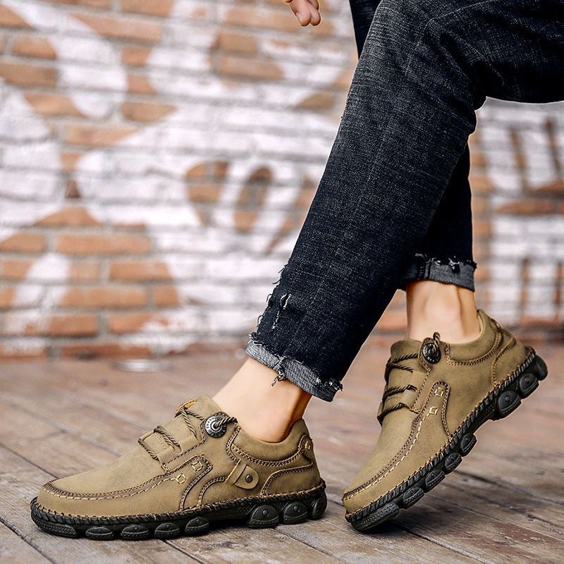 đ Sapatos ortopĂ©dicos para homem feitos em pele de bezerrođ Costurados Ă  mĂŁoâ
 Alivia as dores nos pés - Caminhada confortåvel