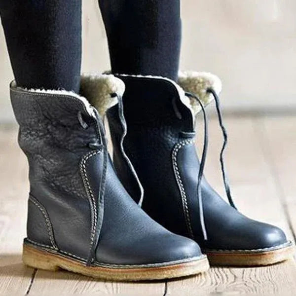 (🔥50% de desconto hoje - não perca esta oportunidade) ⏰ - Botas vintage de pele de carneiro macias e confortáveis (suporte de arco - facilita o caminhar)