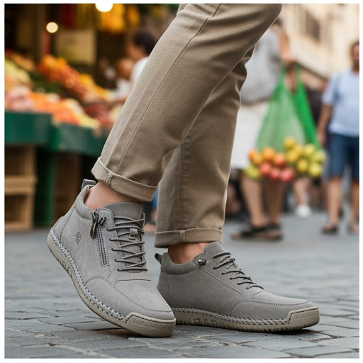 🔥 50% de desconto – Não perca | Calçados selecionados em couro de bezerro – sapatos ortopédicos – 👞 – duráveis, antiderrapantes e impermeáveis | suporte para o arco do pé, alívio da dor, unissex
