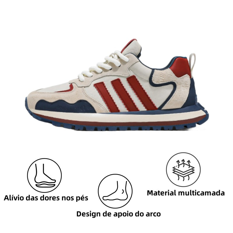 🔥50% de desconto hoje - aproveite! Sapatos ortopédicos elegantes e de alta qualidade 👞 - Design ergonómico para alívio da dor