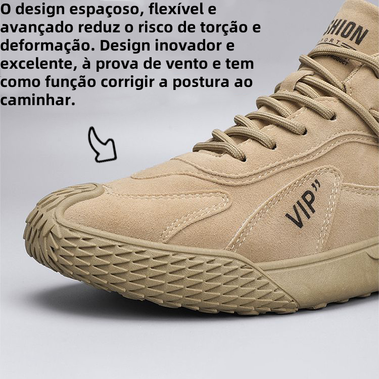 [⏰Desconto de 50% por tempo limitado - Não perca] Sapatos ortopédicos com design ergonómico - Couro premium + costurado à mão 👞