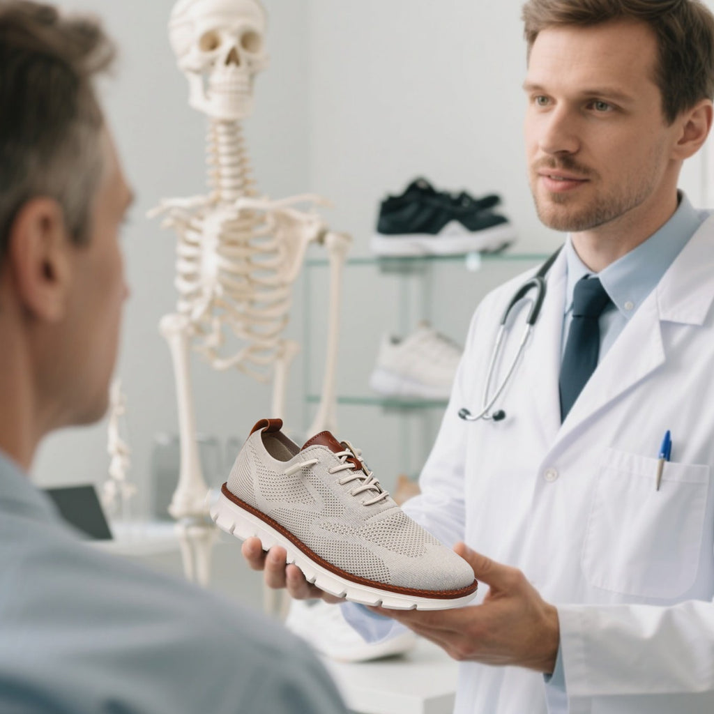 [⏰Desconto de 50% por tempo limitado - não perca] Sapatos ortopédicos com design ergonómico - Design sem a necessidade de amarrar as laces dos sapatoss👞