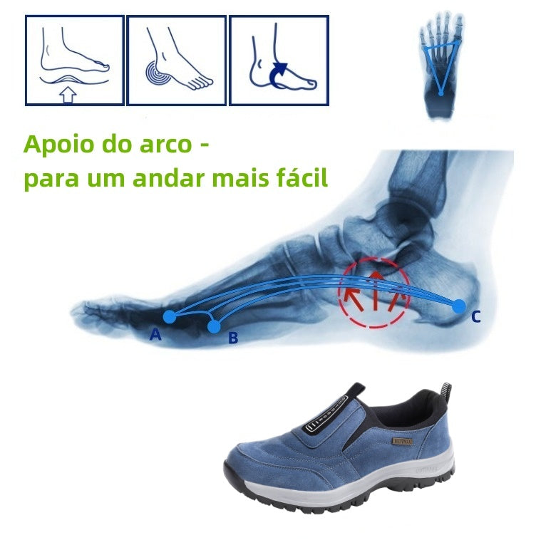 [⏰Desconto de 50% por tempo limitado - Não perca] Calçado ortopédico para caminhadas com design ergonómico - Alivia a dor facilmente 👞