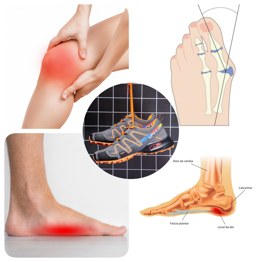 [⏰Desconto de 50% por tempo limitado - Não perca] Calçado ortopédico para caminhadas com design ergonómico - Alivia a dor facilmente 👞