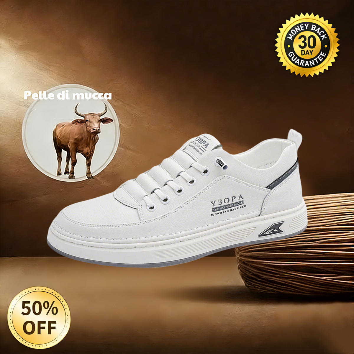 🐂 Sapatos de homem em pele de bezerro fabricados na Austrália 👞 Costurados à mão, fáceis de calçar e descalçar ✅ Suporte para o arco do pé, alívio da dor - caminhada confortável