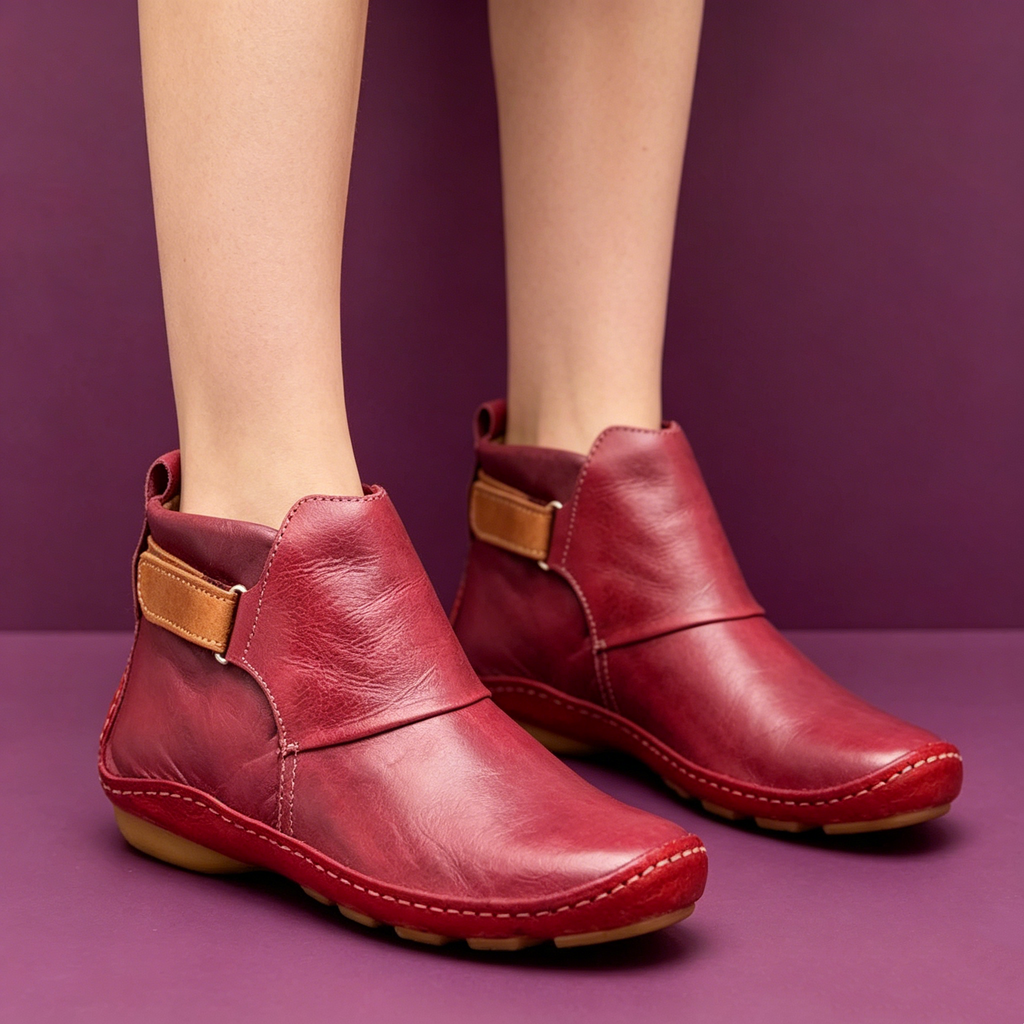 🔥50% de desconto hoje - não perca ⏰- Sapatos ortopédicos em pele macios e confortáveis - design ergonómico (alivia facilmente as dores nos pés)