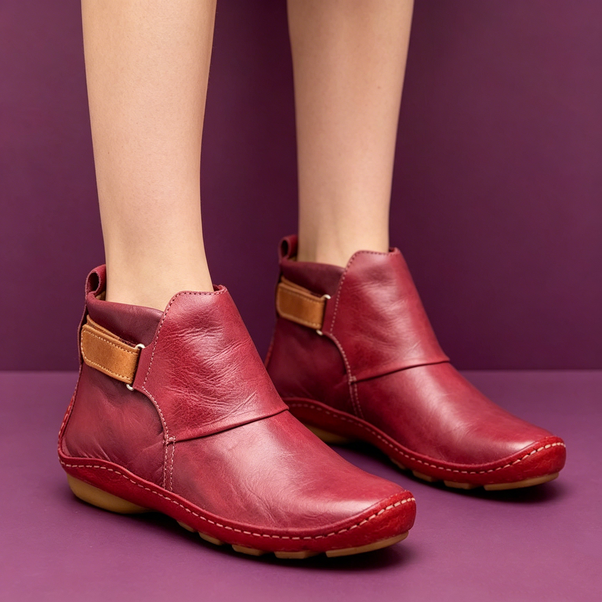 🔥50% de desconto hoje - não perca ⏰- Sapatos ortopédicos em pele macios e confortáveis - design ergonómico (alivia facilmente as dores nos pés)
