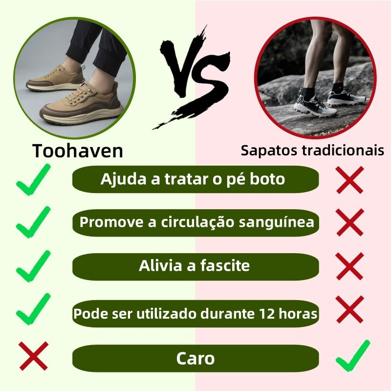 [⏰Desconto limitado de 50% - Enquanto durarem os estoques] Calçado ortopédico com design ergonômico - para aliviar dores nos pés, articulações, joelhos e costas👞