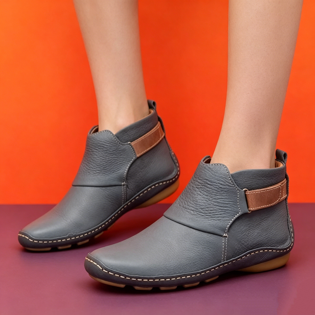 🔥50% de desconto hoje - não perca ⏰- Sapatos ortopédicos em pele macios e confortáveis - design ergonómico (alivia facilmente as dores nos pés)