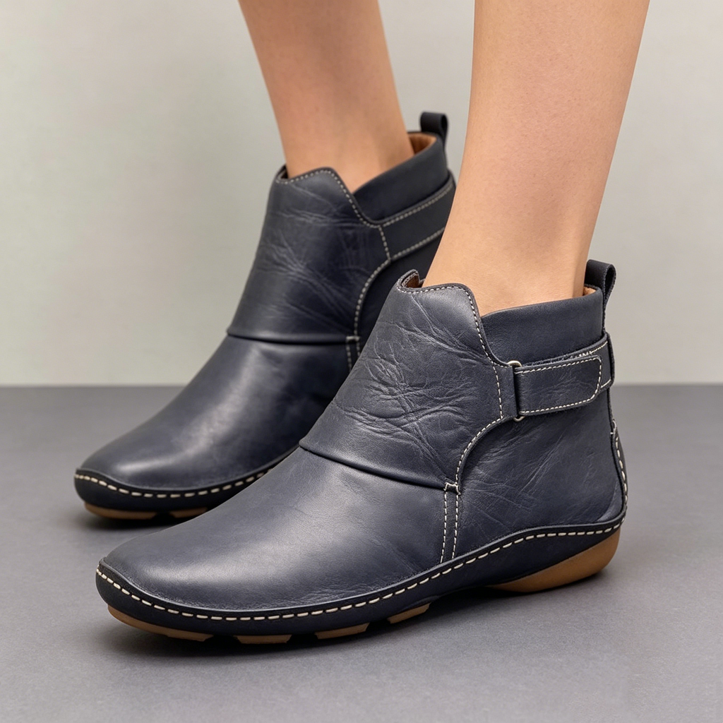 🔥50% de desconto hoje - não perca ⏰- Sapatos ortopédicos em pele macios e confortáveis - design ergonómico (alivia facilmente as dores nos pés)