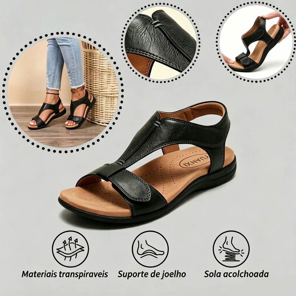 🎁Hoje com 50% de desconto - não perca! | Sandálias ortopédicas com formato ergonômico - caminhe sem dor👞 Garantem uma caminhada mais confortável