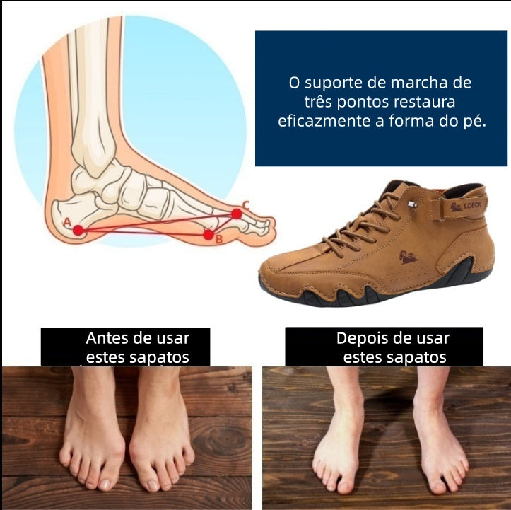 🔥50% de desconto⏰ - Sapatos de caminhada ergonômicos Biaotok® - Costurados à mão 👞
