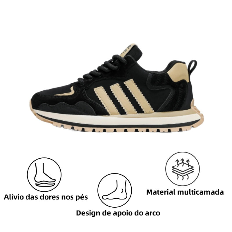🔥50% de desconto hoje - aproveite! Sapatos ortopédicos elegantes e de alta qualidade 👞 - Design ergonómico para alívio da dor