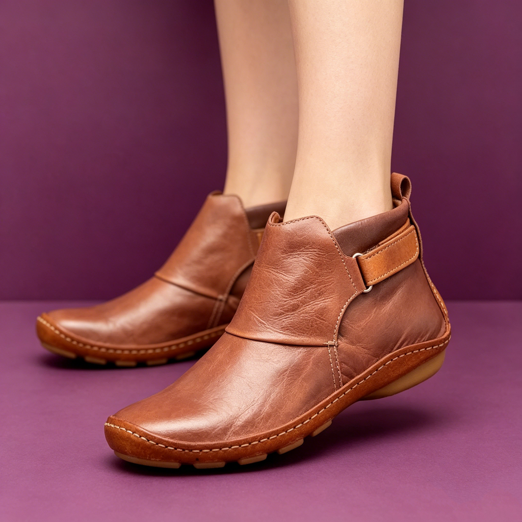 🔥50% de desconto hoje - não perca ⏰- Sapatos ortopédicos em pele macios e confortáveis - design ergonómico (alivia facilmente as dores nos pés)