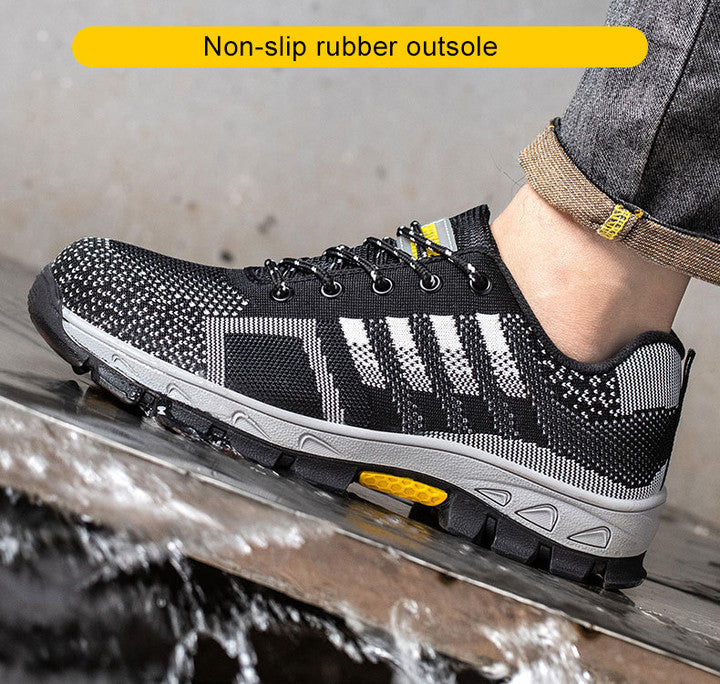 Botas de trabalho para homem com biqueira de aço