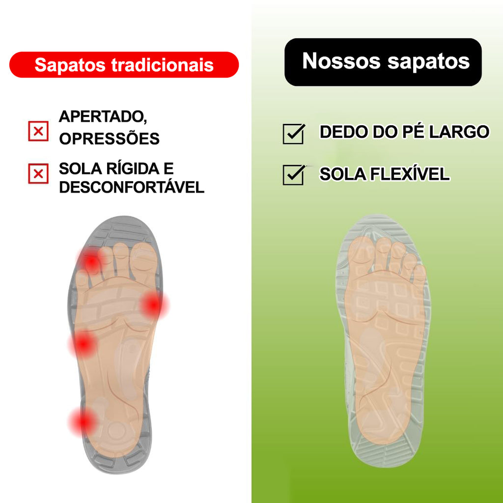 (🔥50% de desconto hoje - agarre!) Sapatos ortopédicos elegantes e premium 👞 - Design ergonómico para alívio da dor