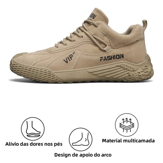 [⏰Desconto de 50% por tempo limitado - Não perca] Sapatos ortopédicos com design ergonómico - Couro premium + costurado à mão 👞