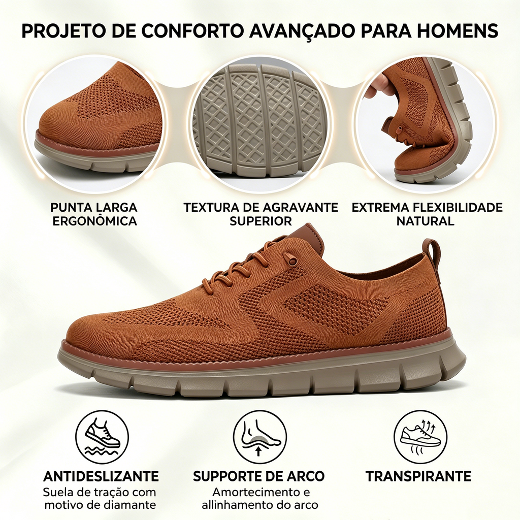 🔥50% de desconto hoje - não perca! | Calçado ortopédico ergonômico, macio e confortável para uso diário e esportes - ✅Suporte para o arco do pé facilita a caminhada