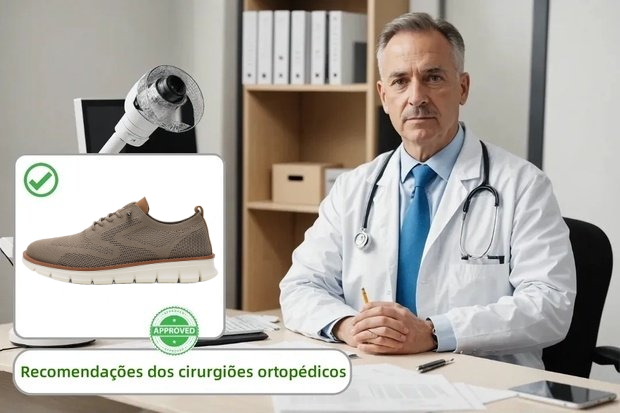 [⏰Desconto de 50% por tempo limitado - não perca] Sapatos ortopédicos com design ergonómico - Design sem a necessidade de amarrar as laces dos sapatoss👞
