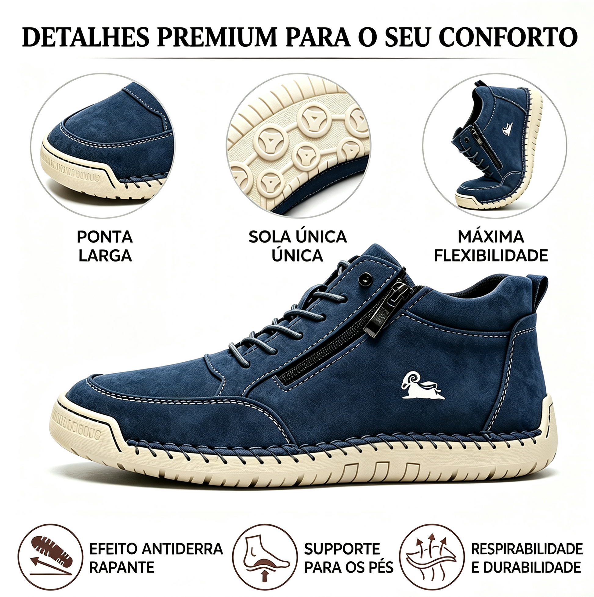 🔥 50% de desconto – Não perca | Calçados selecionados em couro de bezerro – sapatos ortopédicos – 👞 – duráveis, antiderrapantes e impermeáveis | suporte para o arco do pé, alívio da dor, unissex
