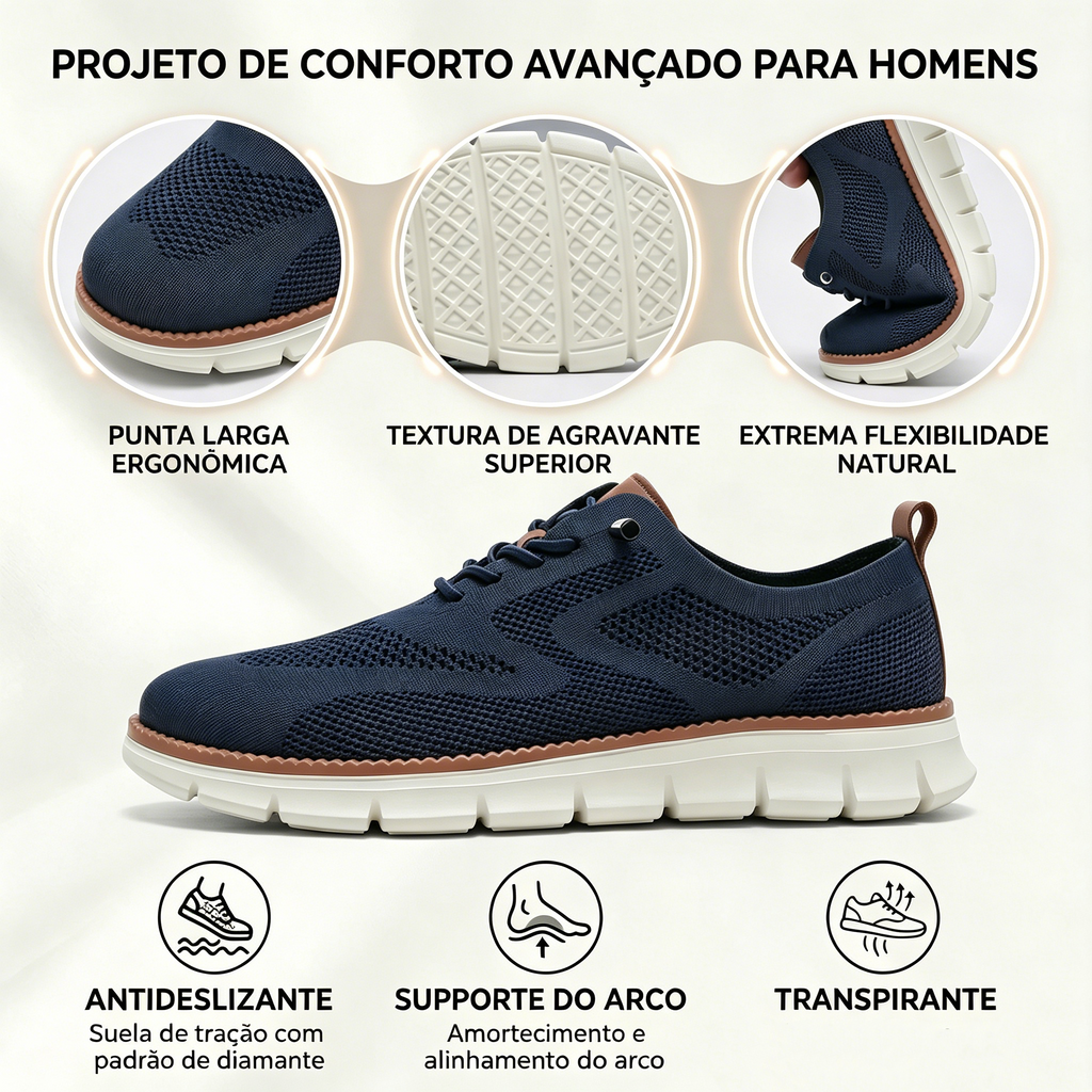 🔥50% de desconto hoje - não perca! | Calçado ortopédico ergonômico, macio e confortável para uso diário e esportes - ✅Suporte para o arco do pé facilita a caminhada