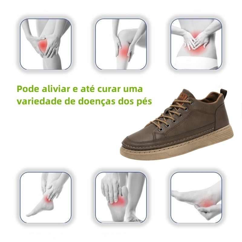 Sapatos de caminhada Biaotok® | Fabricados com pele de bezerro australiana ✅ Suporte para o arco do pé para alívio da dor: Caminhada confortável