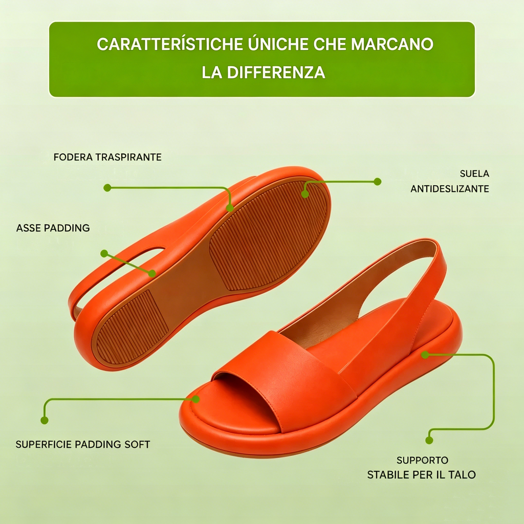 Sandálias ortopédicas – Sandálias confortáveis para mulheres | Suporte ergonômico