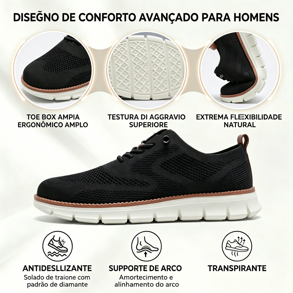 🔥50% de desconto hoje - não perca! | Calçado ortopédico ergonômico, macio e confortável para uso diário e esportes - ✅Suporte para o arco do pé facilita a caminhada