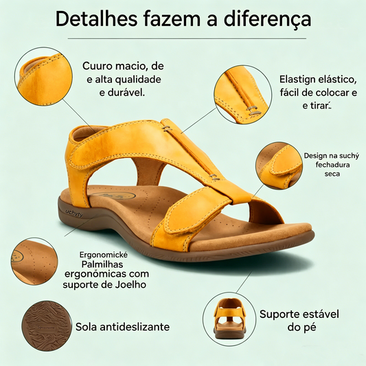 🎁Hoje com 50% de desconto - não perca! | Sandálias ortopédicas com formato ergonômico - caminhe sem dor👞 Garantem uma caminhada mais confortável