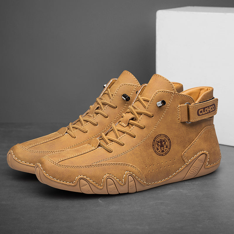 [⏰Desconto de 50% por tempo limitado - Não perca] Sapatos ortopédicos com design ergonómico - Couro premium + costurado à mão 👞