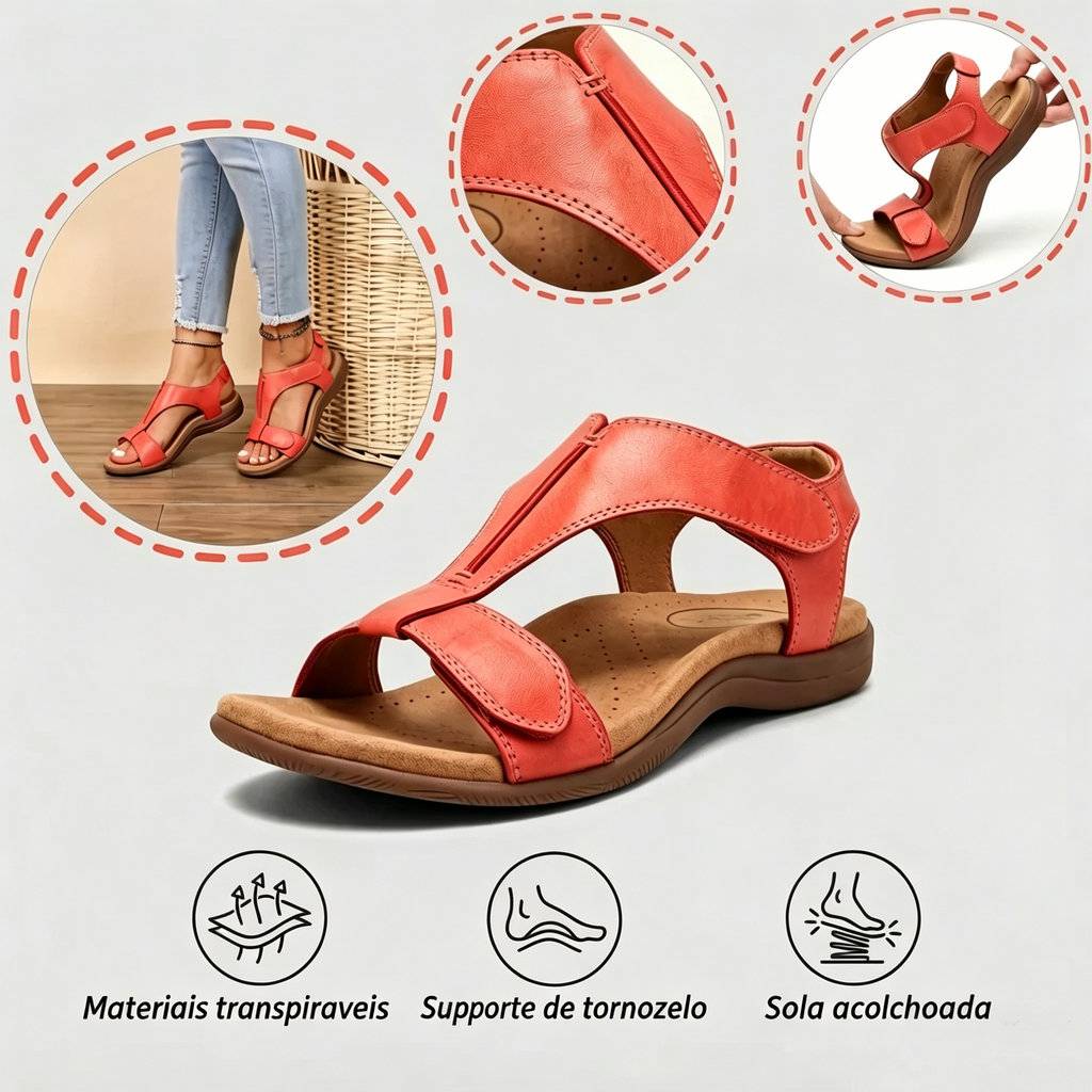 🎁Hoje com 50% de desconto - não perca! | Sandálias ortopédicas com formato ergonômico - caminhe sem dor👞 Garantem uma caminhada mais confortável
