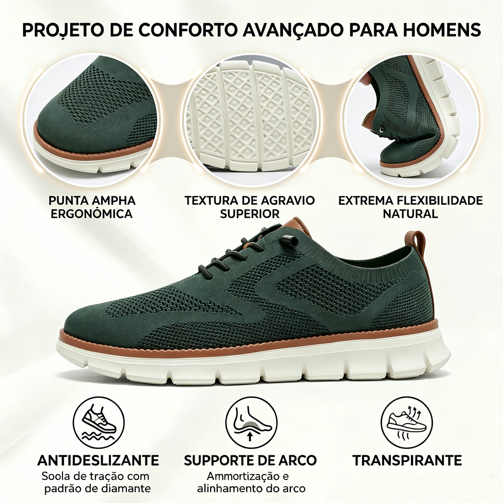 🔥50% de desconto hoje - não perca! | Calçado ortopédico ergonômico, macio e confortável para uso diário e esportes - ✅Suporte para o arco do pé facilita a caminhada