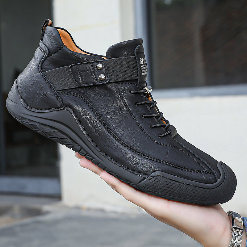 ⏰50% de desconto!Atividades promocionais de Natal！ Sapatos em pele de alta qualidade para aliviar a dor nos seus pés!