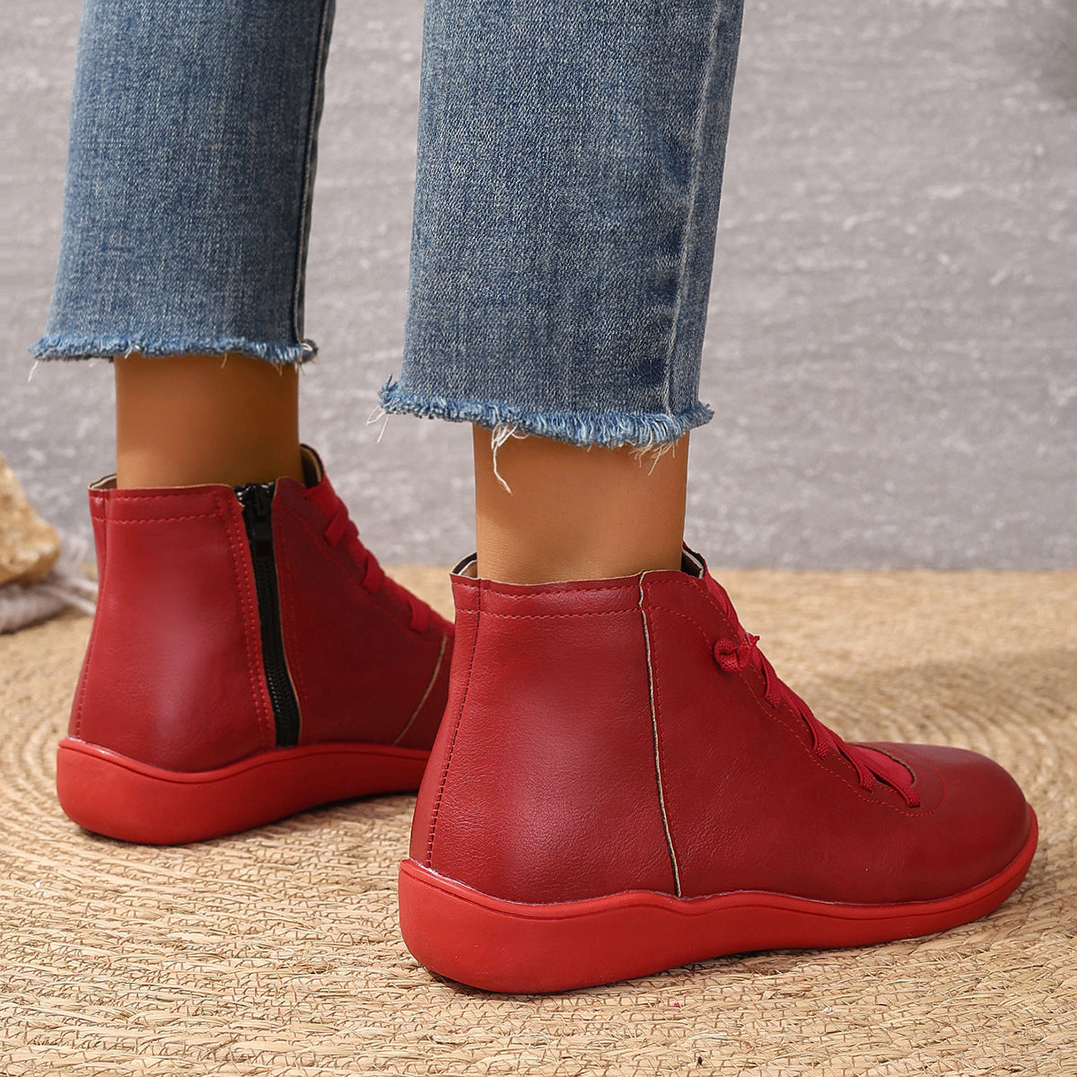 (🔥50% de desconto hoje - não perca esta oportunidade) ⏰ - Botas ortopédicas em pele genuína macias e confortáveis (suporte de arco - facilita o caminhar)