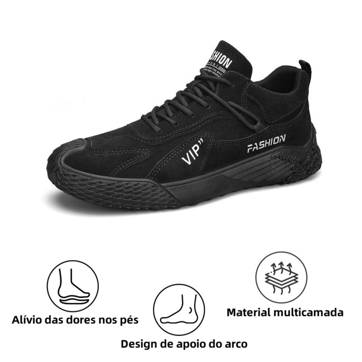 [⏰Desconto de 50% por tempo limitado - Não perca] Sapatos ortopédicos com design ergonómico - Couro premium + costurado à mão 👞