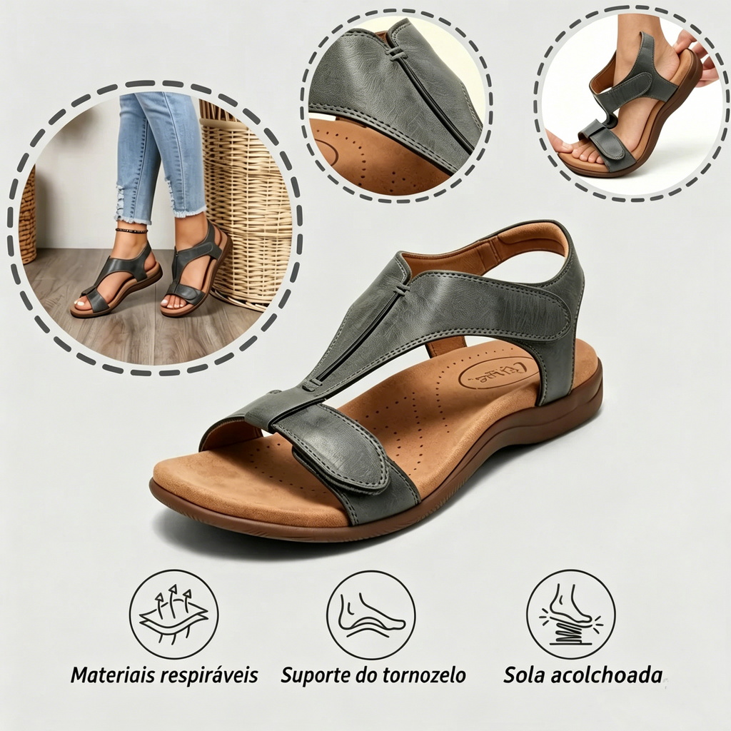 🎁Hoje com 50% de desconto - não perca! | Sandálias ortopédicas com formato ergonômico - caminhe sem dor👞 Garantem uma caminhada mais confortável