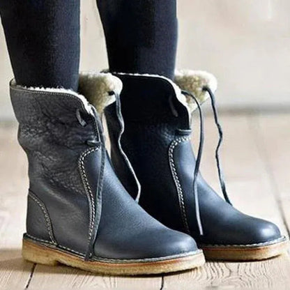 (🔥50% de desconto hoje - não perca esta oportunidade) ⏰ - Botas vintage de pele de carneiro macias e confortáveis (suporte de arco - facilita o caminhar)