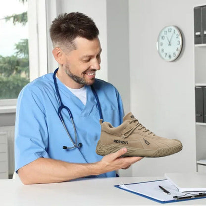 [⏰Desconto de 50% por tempo limitado - Não perca] Sapatos ortopédicos com design ergonómico - Couro premium + costurado à mão 👞