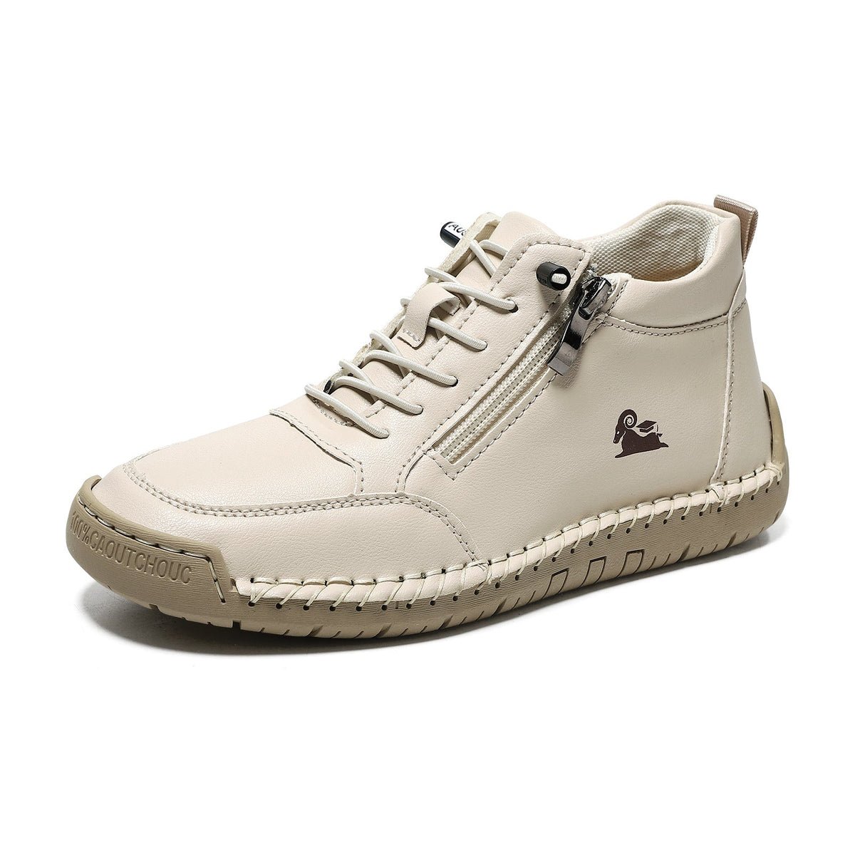 Biaotok® | Sapatos ortopédicos de cano alto em couro com suporte ergonômico para o arco do pé e sola antiderrapante proporcionam conforto excepcional!