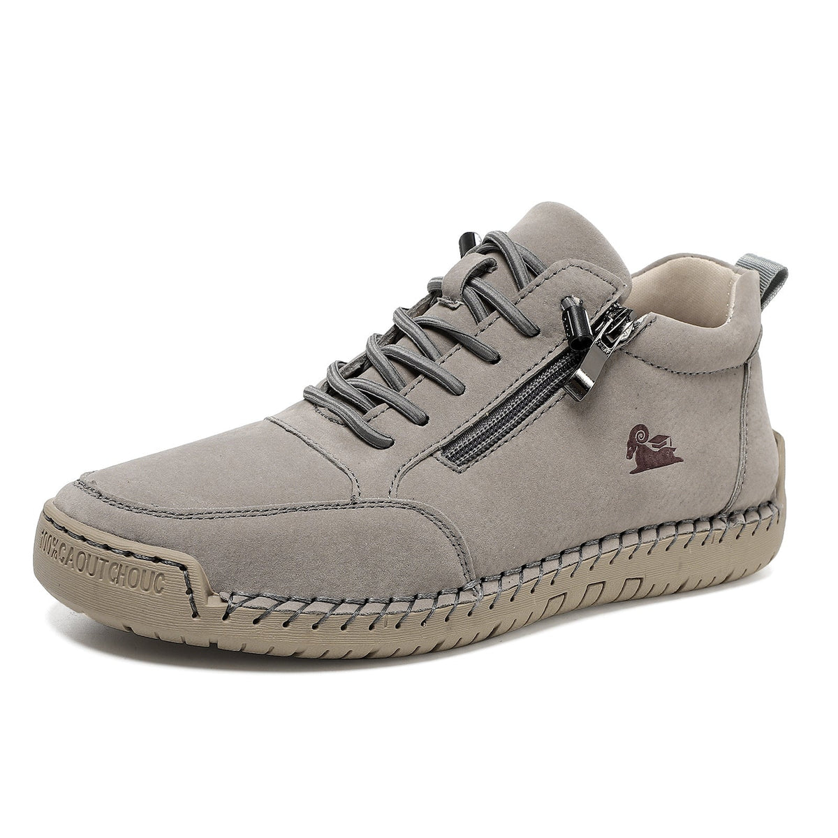 Biaotok® | Sapatos ortopédicos de cano alto em couro com suporte ergonômico para o arco do pé e sola antiderrapante proporcionam conforto excepcional!