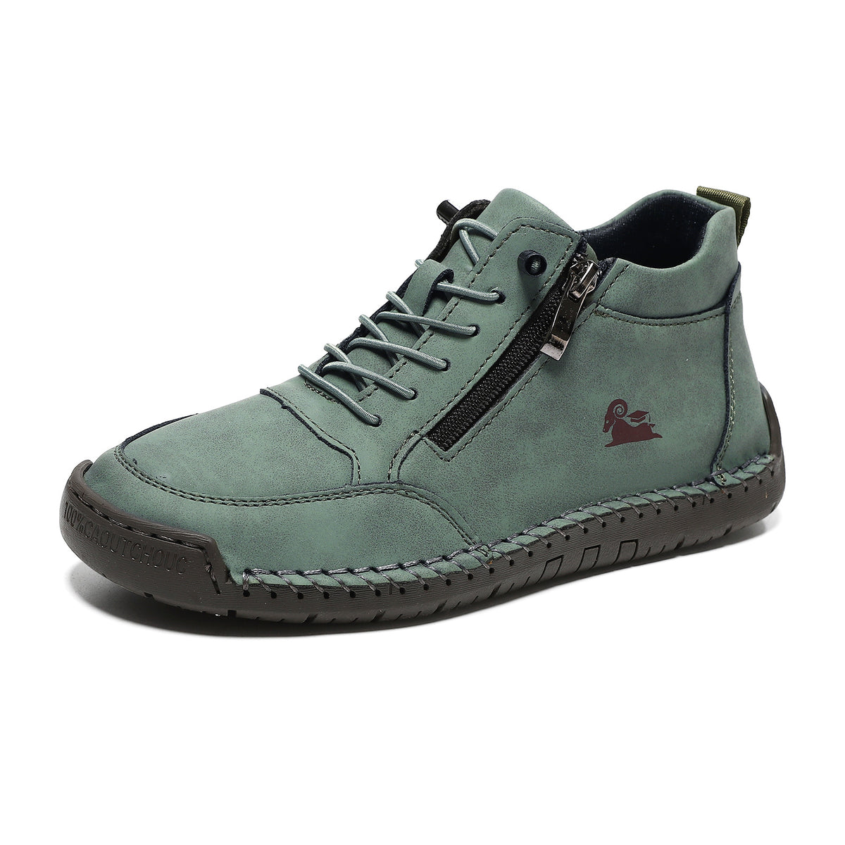 Biaotok® | Sapatos ortopédicos de cano alto em couro com suporte ergonômico para o arco do pé e sola antiderrapante proporcionam conforto excepcional!