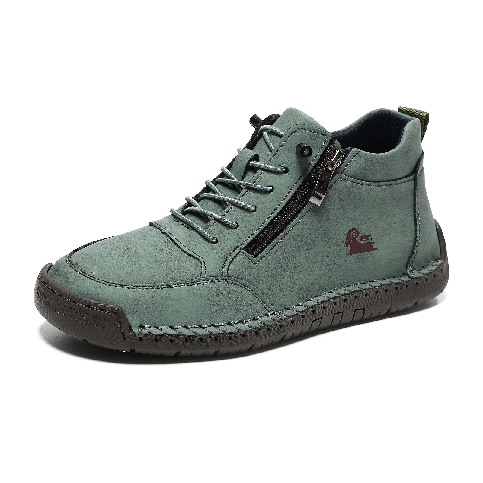 Biaotok® | Sapatos ortopédicos de cano alto em couro com suporte ergonômico para o arco do pé e sola antiderrapante proporcionam conforto excepcional!